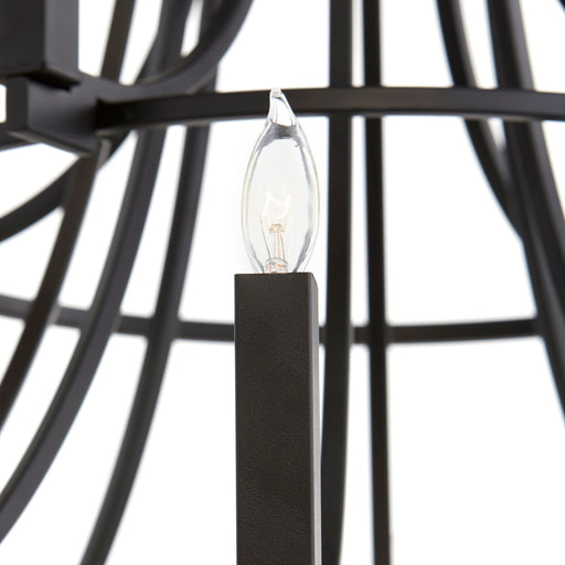 Olympus 12 Light Chandelier in Textured Black