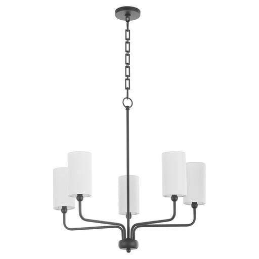 Charlotte 5 Light Chandelier in Matte Black