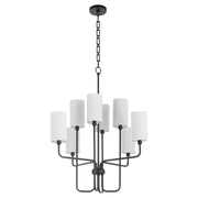 Charlotte 8 Light Chandelier in Matte Black