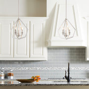 Knox 3 Light Mini Chandelier in Satin Nickel