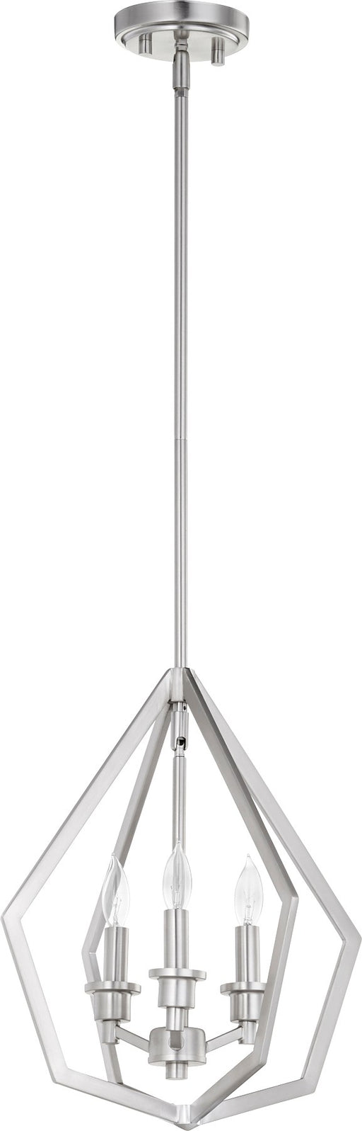 Knox 3 Light Mini Chandelier in Satin Nickel