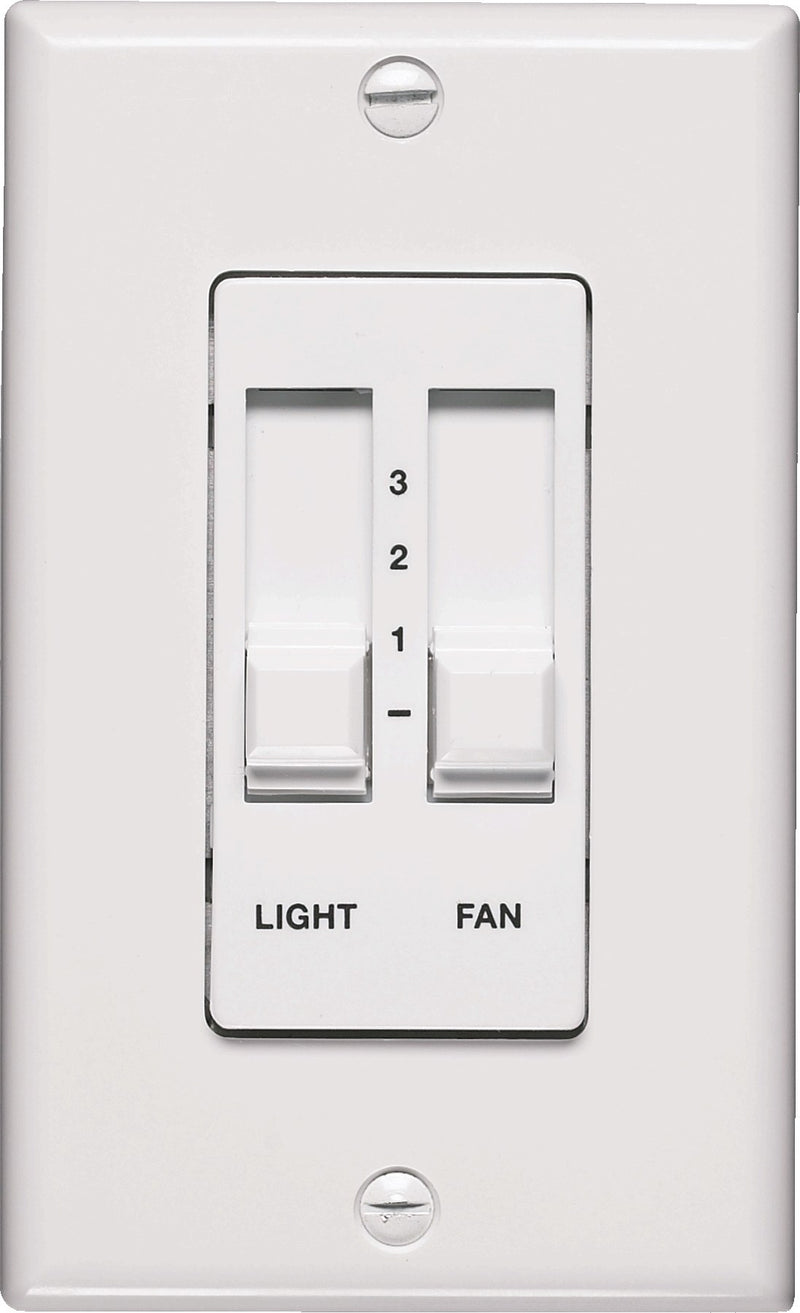 Fan/Light Slider Control in White
