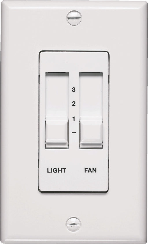 Fan/Light Slider Control in White