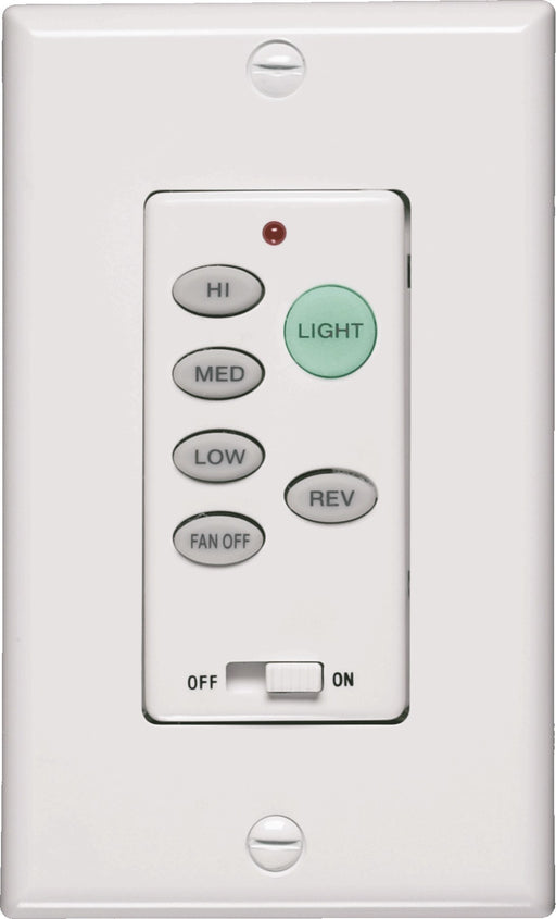 Forward/Reverse Fan Control with Downlight in White