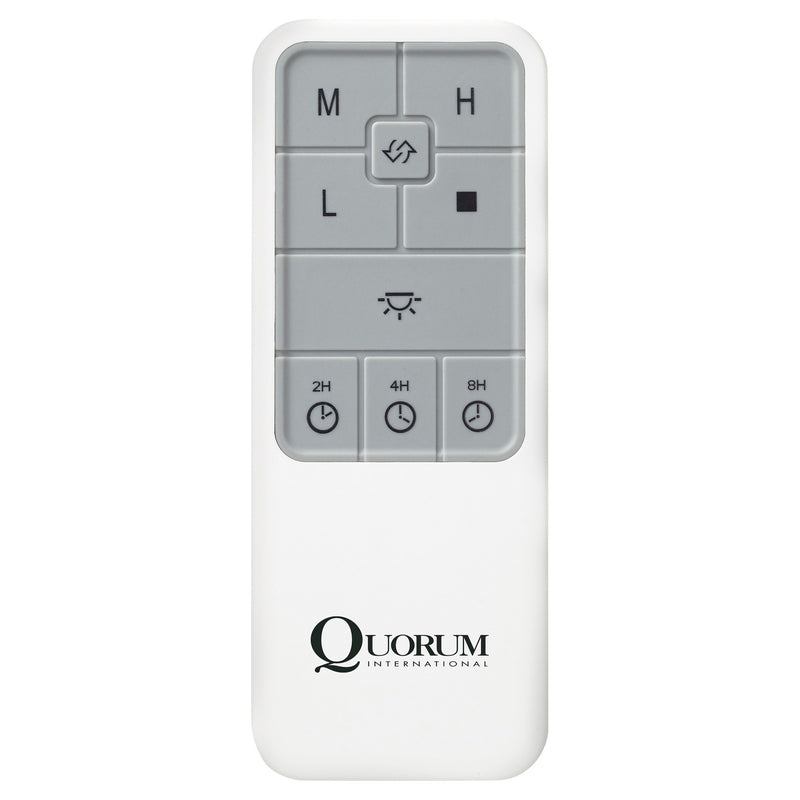 AC Motor LED Fan Remote in White