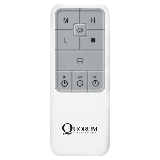 AC Motor LED Fan Remote in White