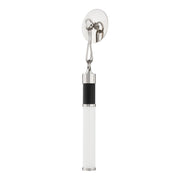 Huntington Wall Sconce in Polished Nickel / Black