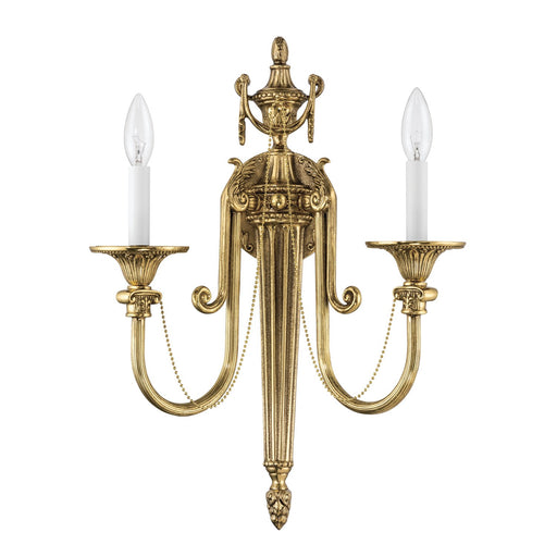 Langley 2 Light 15" Sconce in Olde Brass