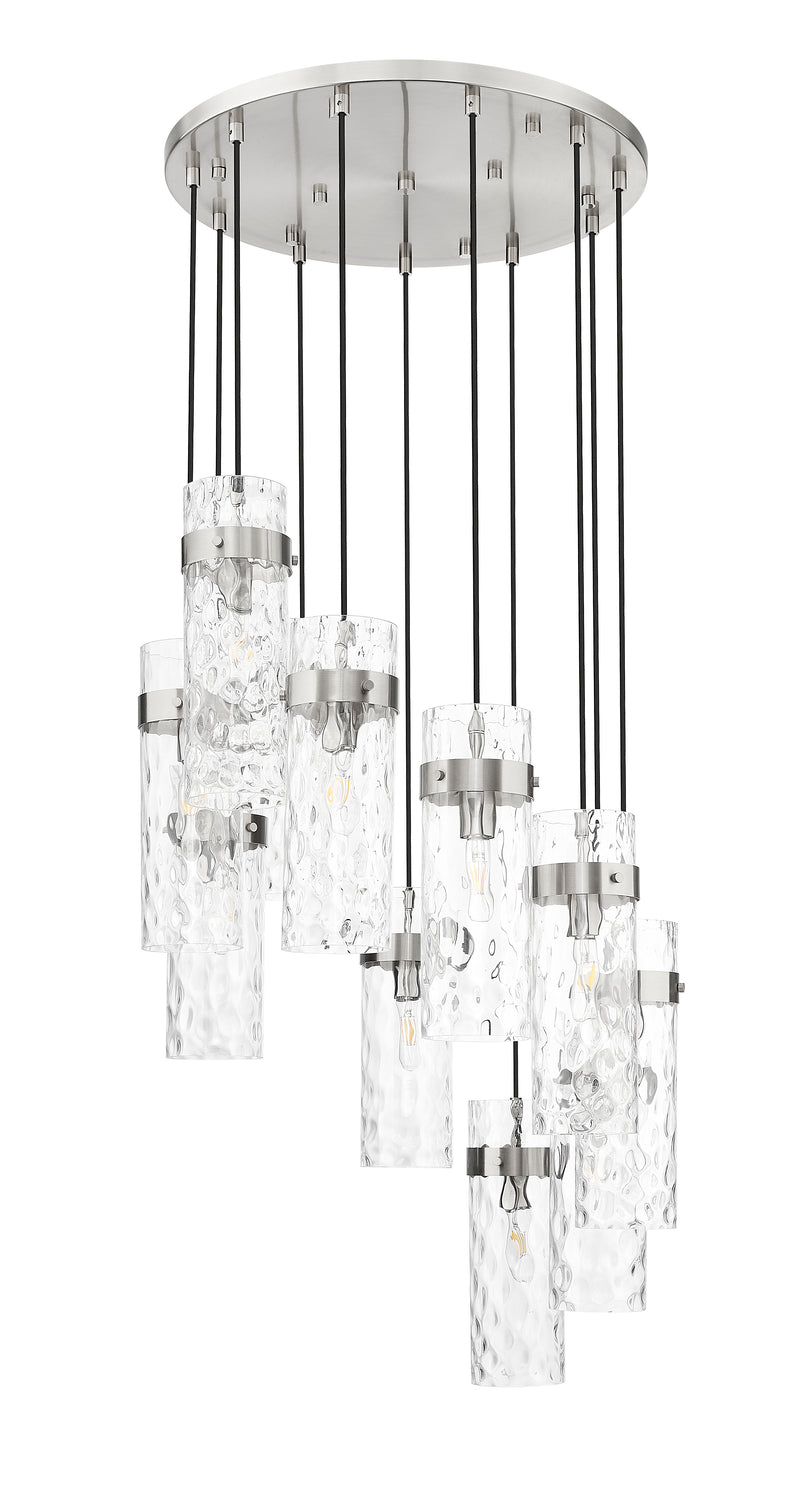 Fontaine 11 Light 26.25" Pendant in Brushed Nickel