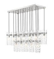 Fontaine 17 Light 44.25" Linear Pendant in Brushed Nickel