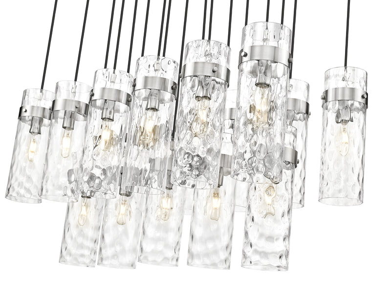 Fontaine 17 Light 44.25" Linear Pendant in Brushed Nickel