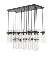 Fontaine 17 Light 44.25" Linear Pendant in Matte Black