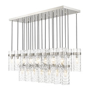 Fontaine 23 Light 54.5" Linear Pendant in Brushed Nickel