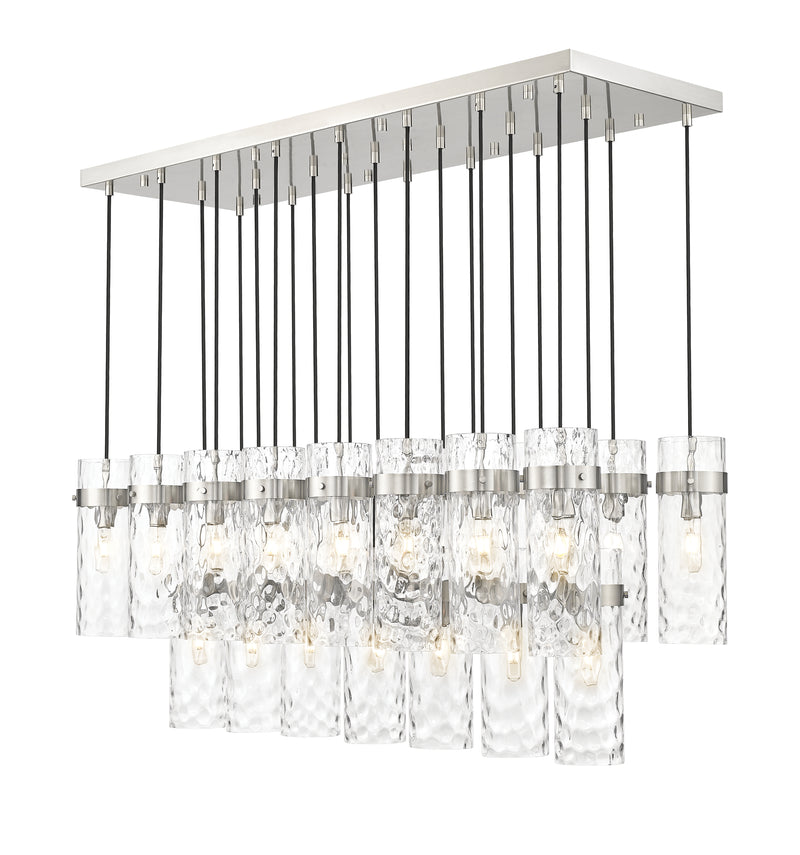 Fontaine 23 Light 54.5" Linear Pendant in Brushed Nickel
