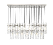 Fontaine 23 Light 54.5" Linear Pendant in Brushed Nickel