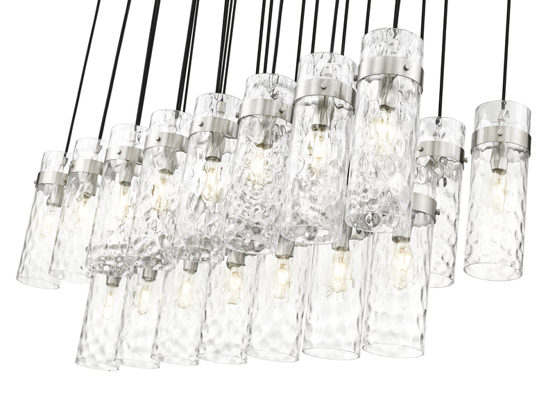 Fontaine 23 Light 54.5" Linear Pendant in Brushed Nickel