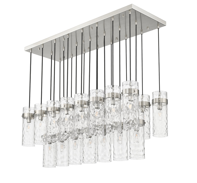 Fontaine 23 Light 54.5" Linear Pendant in Brushed Nickel