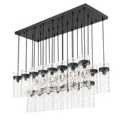 Fontaine 23 Light 54.5" Linear Pendant in Matte Black