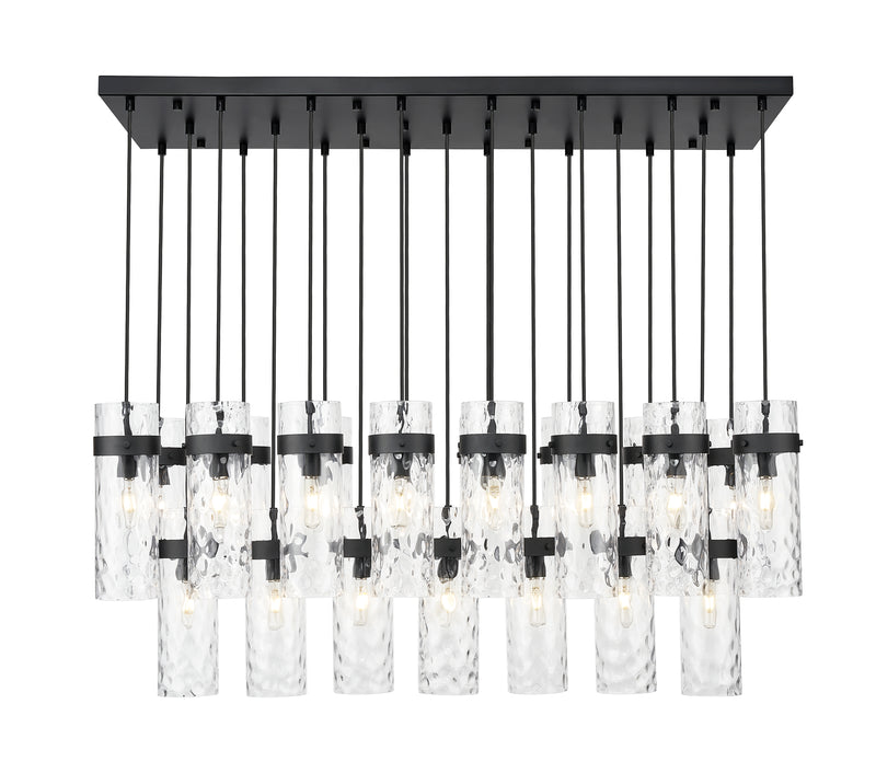 Fontaine 23 Light 54.5" Linear Pendant in Matte Black