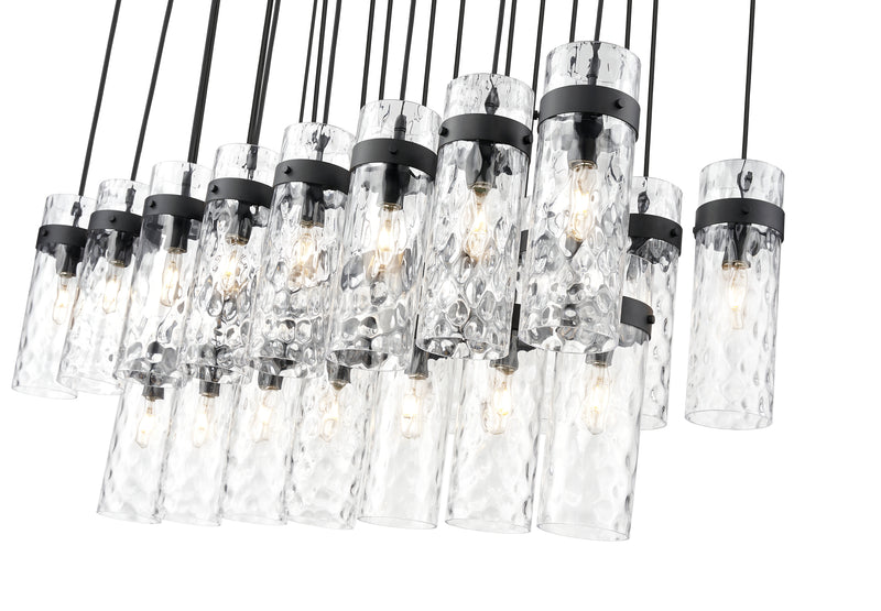 Fontaine 23 Light 54.5" Linear Pendant in Matte Black