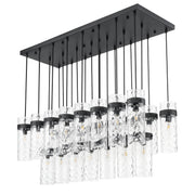 Fontaine 23 Light 54.5" Linear Pendant in Matte Black