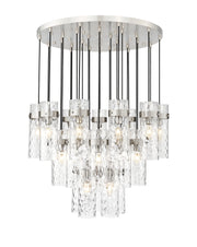 Fontaine 27 Light 39.5" Pendant in Brushed Nickel