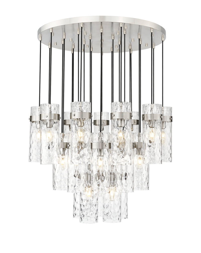 Fontaine 27 Light 39.5" Pendant in Brushed Nickel