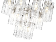 Fontaine 27 Light 39.5" Pendant in Brushed Nickel