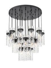Fontaine 27 Light 39.5" Pendant in Matte Black