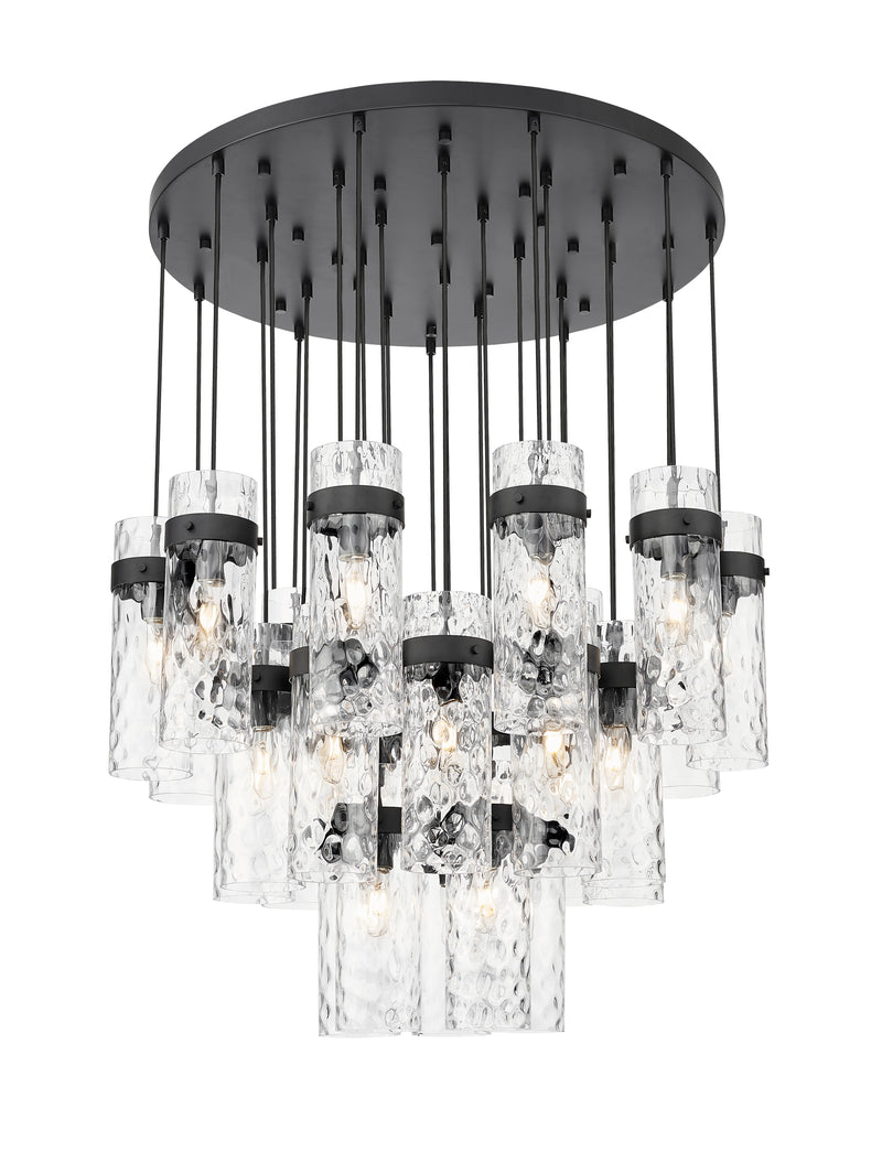 Fontaine 27 Light 39.5" Pendant in Matte Black