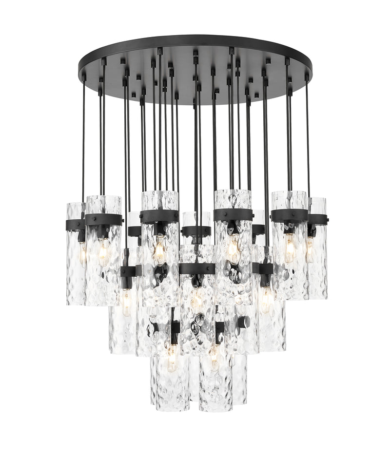 Fontaine 27 Light 39.5" Pendant in Matte Black