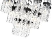 Fontaine 27 Light 39.5" Pendant in Matte Black