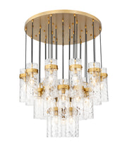 Fontaine 27 Light 39.5" Pendant in Rubbed Brass