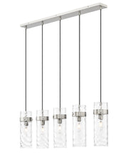 Fontaine 5 Light 44.25" Linear Pendant in Brushed Nickel