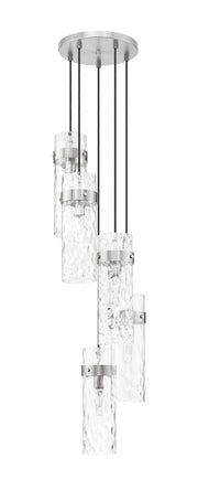 Fontaine 5 Light 14.5" Pendant in Brushed Nickel