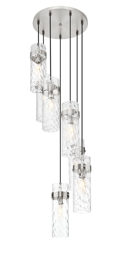 Fontaine 7 Light 19.5" Pendant in Brushed Nickel