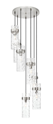 Fontaine 7 Light 19.5" Pendant in Brushed Nickel