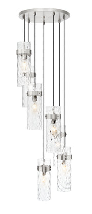 Fontaine 7 Light 19.5" Pendant in Brushed Nickel
