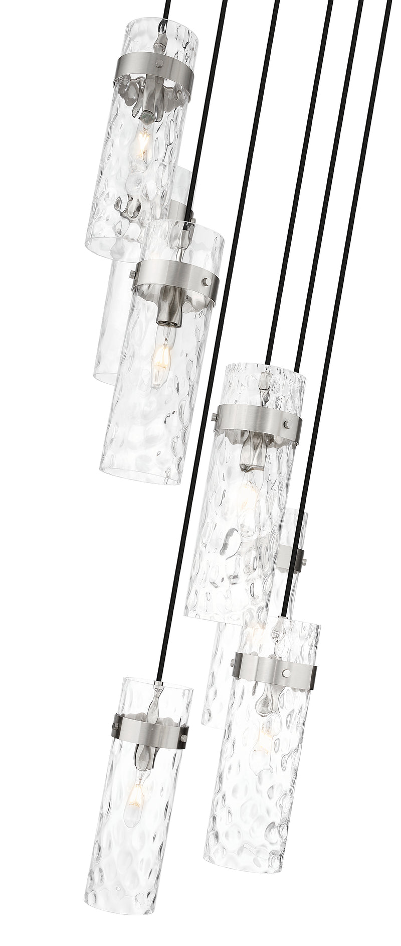 Fontaine 7 Light 19.5" Pendant in Brushed Nickel