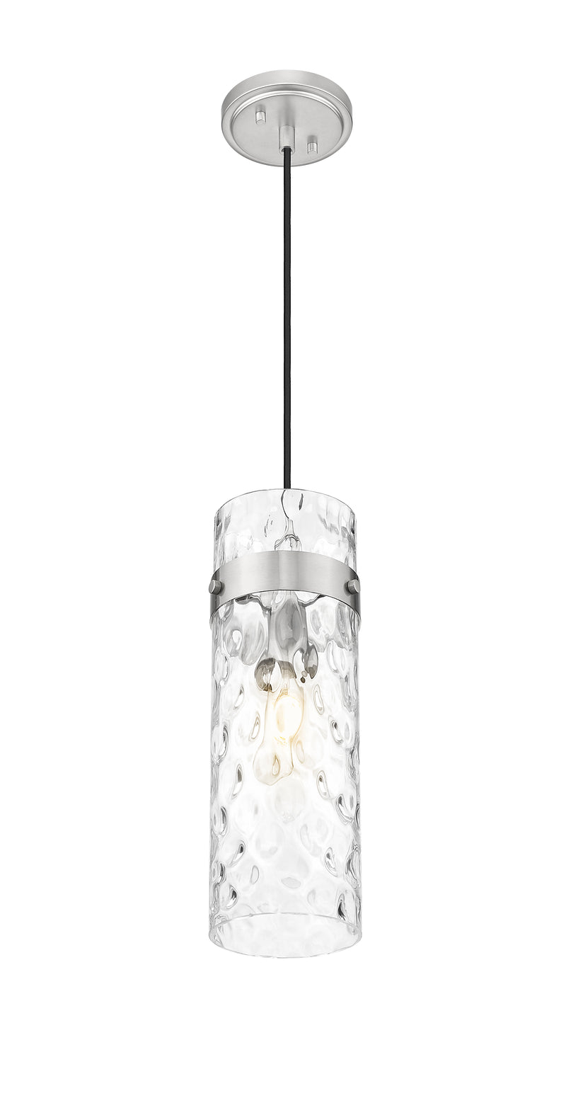 Fontaine 1 Light 5.75" Pendant, Cord Mount in Brushed Nickel