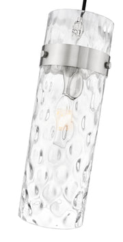 Fontaine 1 Light 5.75" Pendant, Cord Mount in Brushed Nickel