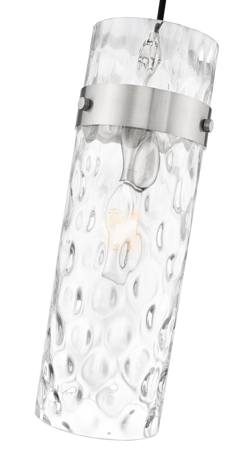 Fontaine 1 Light 5.75" Pendant, Cord Mount in Brushed Nickel