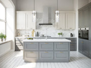 Fontaine 1 Light 5.75" Pendant, Cord Mount in Brushed Nickel in a room setting