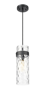Fontaine 1 Light 5.75" Pendant, Cord Mount in Matte Black