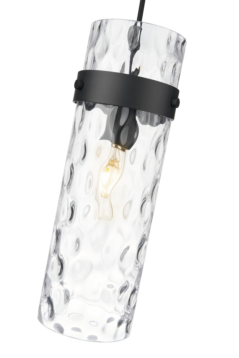Fontaine 1 Light 5.75" Pendant, Cord Mount in Matte Black