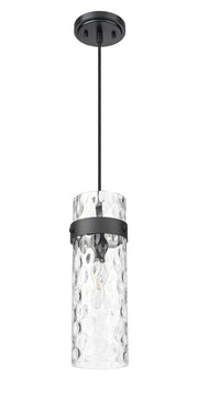 Fontaine 1 Light 5.75" Pendant, Cord Mount in Matte Black