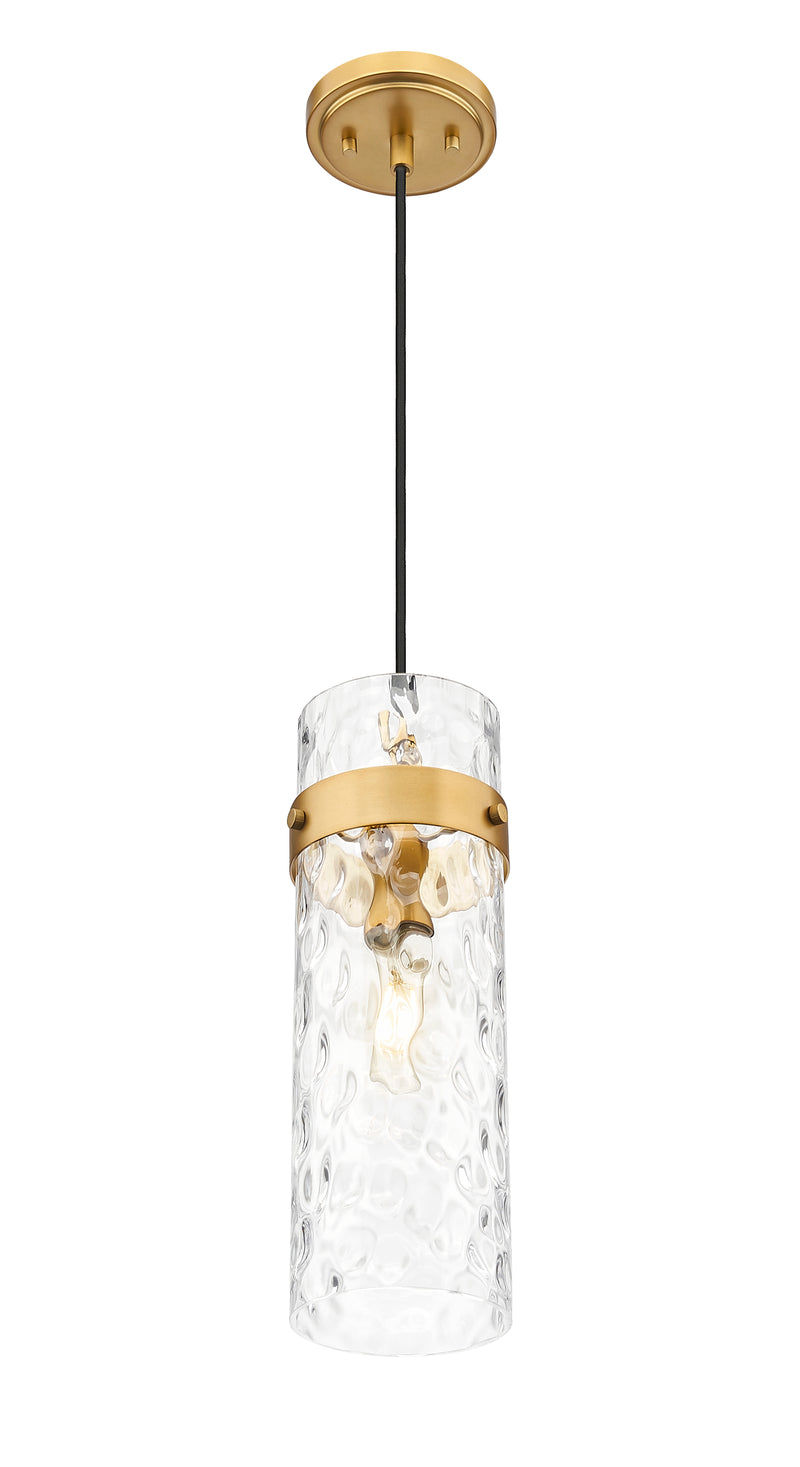 Fontaine 1 Light 5.75" Pendant, Cord Mount in Rubbed Brass