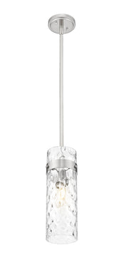 Fontaine 1 Light 5.75" Pendant, Rod Mount in Brushed Nickel