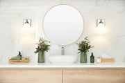 Oren 1 Light 6.5" Vanity in Brushed Nickel in a room setting
