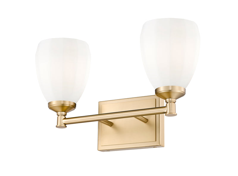 Oren 2 Light 16" Vanity in Modern Gold